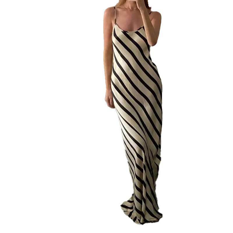 Robe Tendance d’Été,Sans Manches et à Bretelles