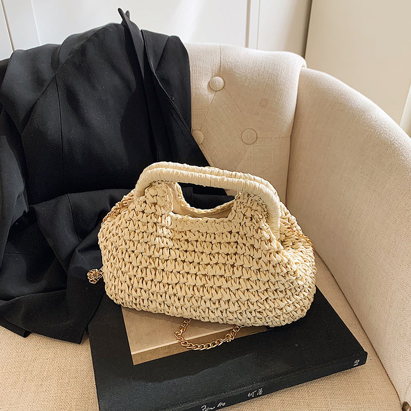 Sac à Main d’Été en Paille Naturelle