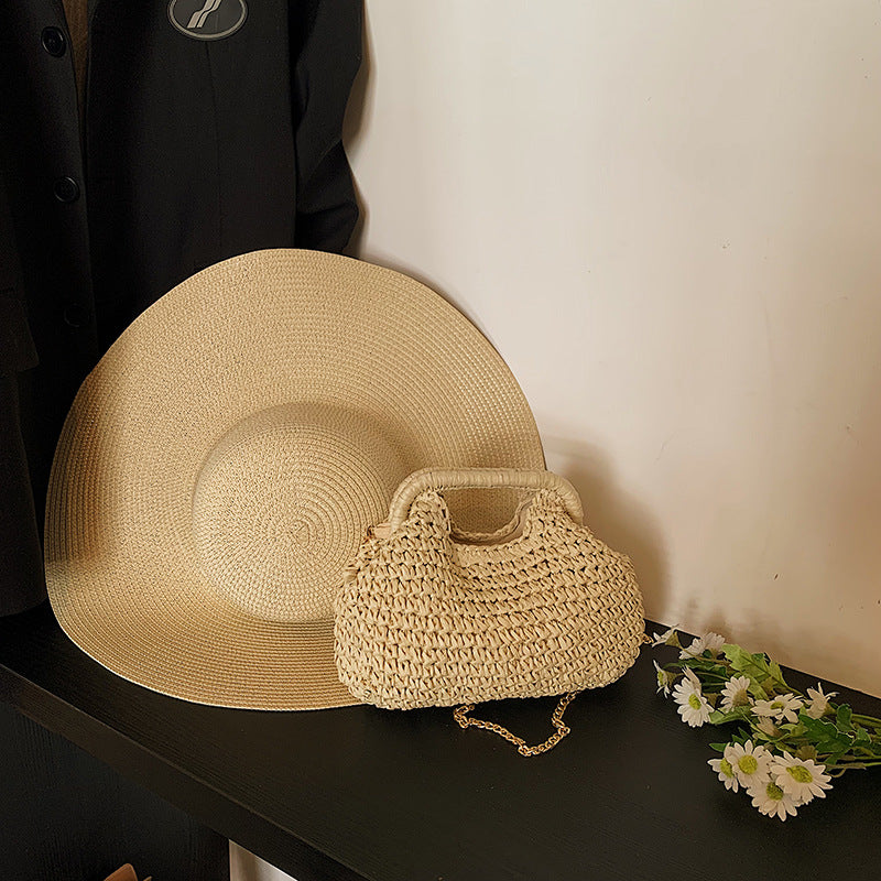 Sac à Main d’Été en Paille Naturelle