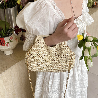 Sac à Main d’Été en Paille Naturelle