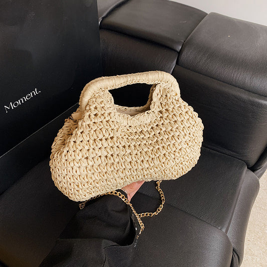 Sac à Main d’Été en Paille Naturelle