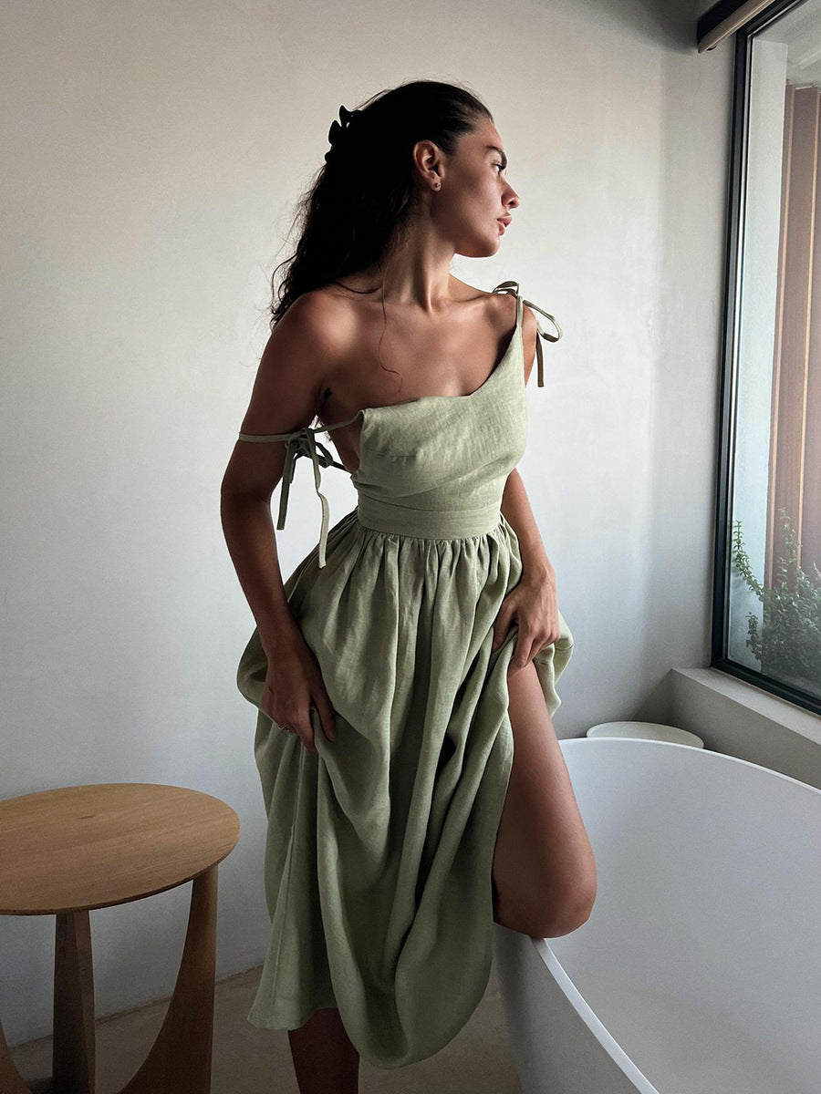 Robe d’Été Bohème 100 % Coton. Élégance Naturelle