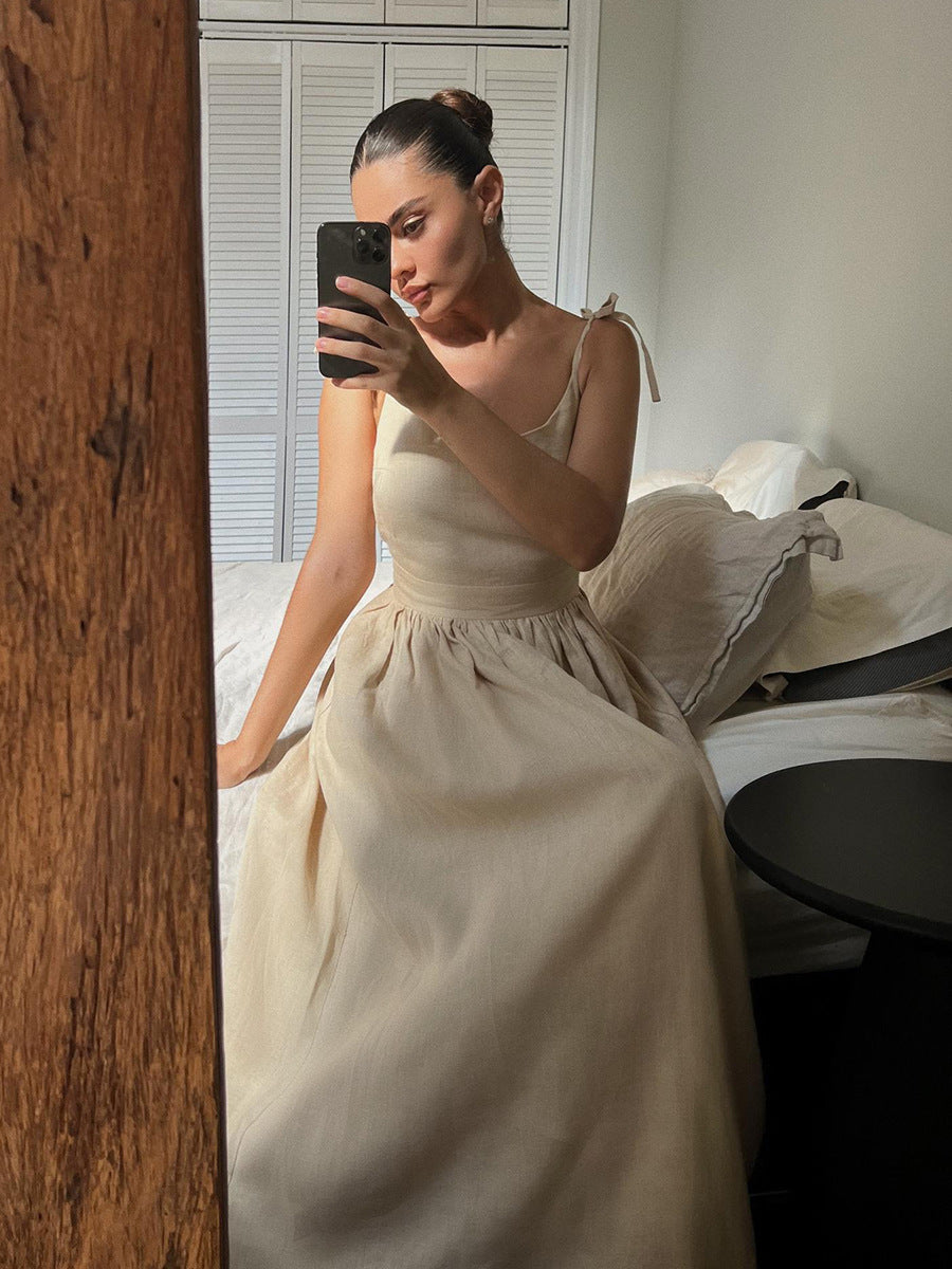 Robe d’Été Bohème 100 % Coton. Élégance Naturelle