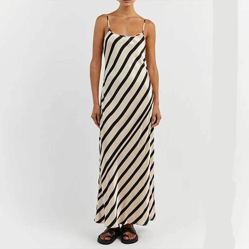Robe Tendance d’Été,Sans Manches et à Bretelles